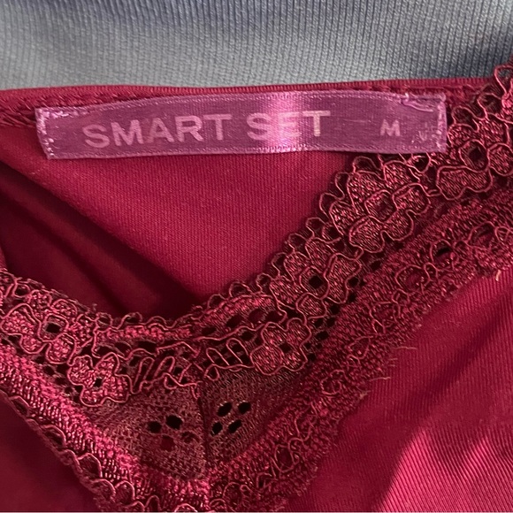 Smart Set Deep Red Lace Cami - Picture 3 of 3